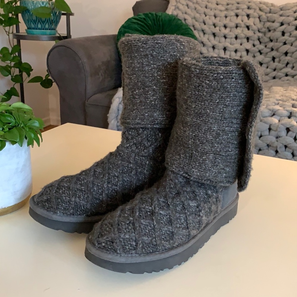 Knit UGG boots